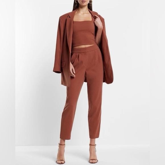 Express Women's Square Neck Cropped Tank Side Zipper Bullion Size XS - NWT $58 - Picture 5 of 16